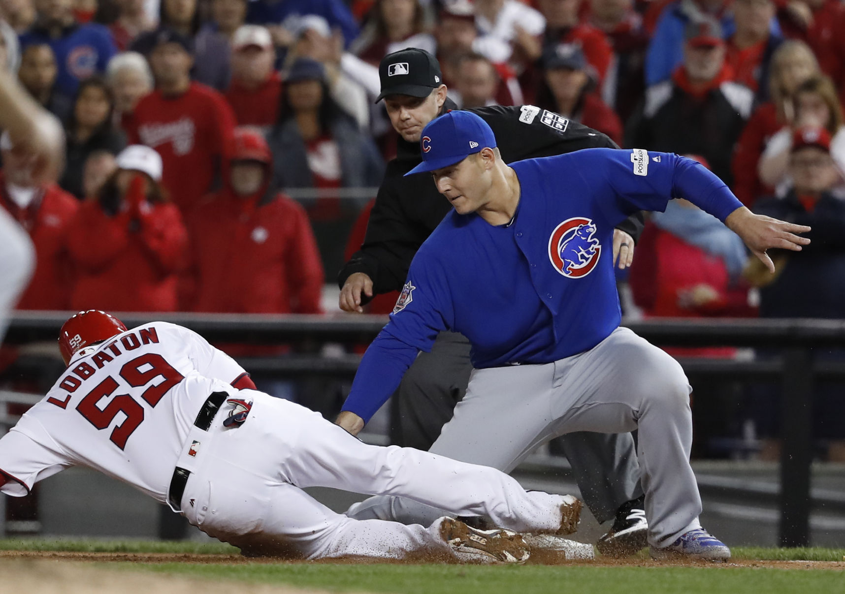 APTOPIX NLDS Cubs Nationals Baseball